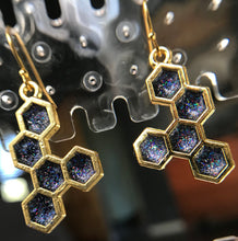 Load image into Gallery viewer, Molecule (gold) with glitter