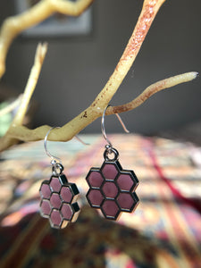 Honeycomb (small silver) with mosaic concrete